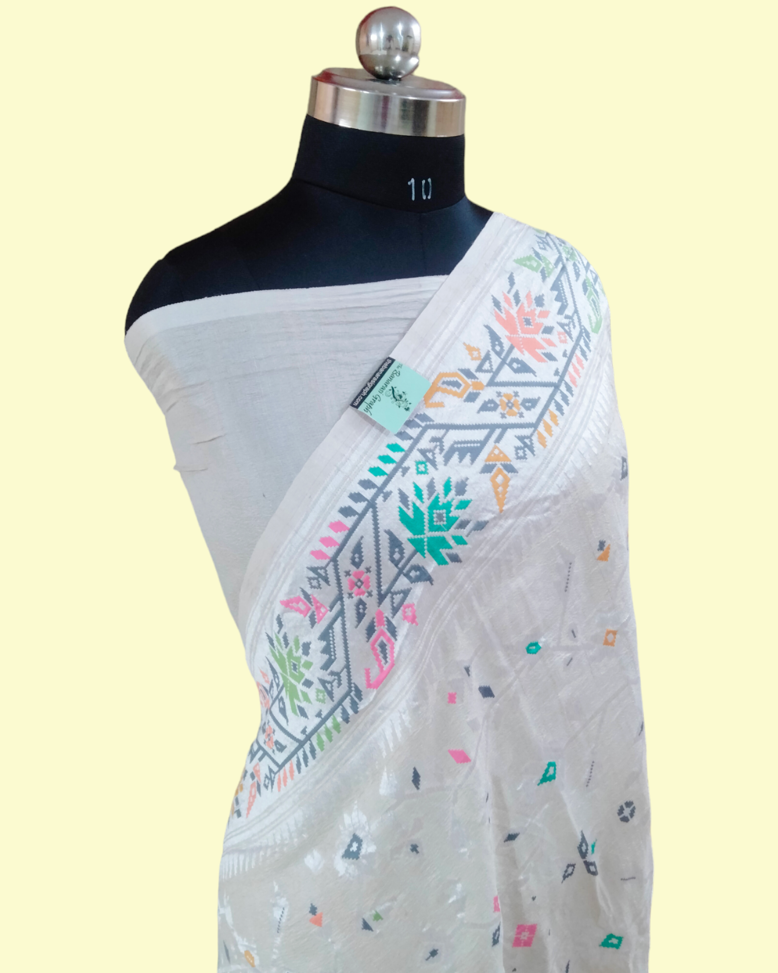 Pure Tussar Georgette Handloom Silk with Meenakari - Banarasi Saree