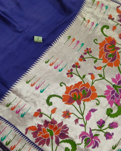 Pure Tussar Georgette Handloom Banarasi Saree