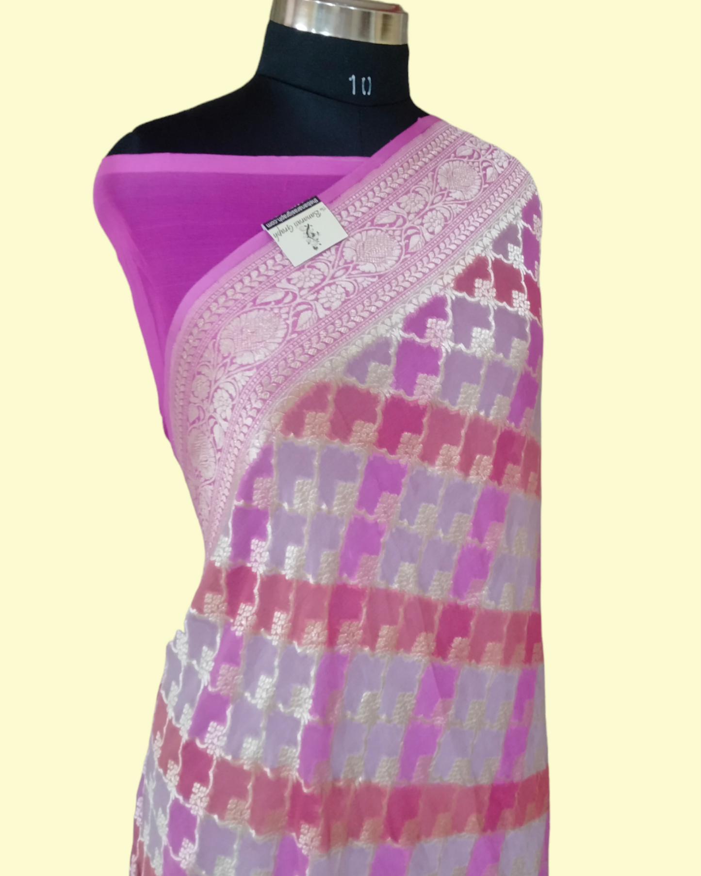 Pure Chiffon Georgette Water Zari - Banarasi Saree