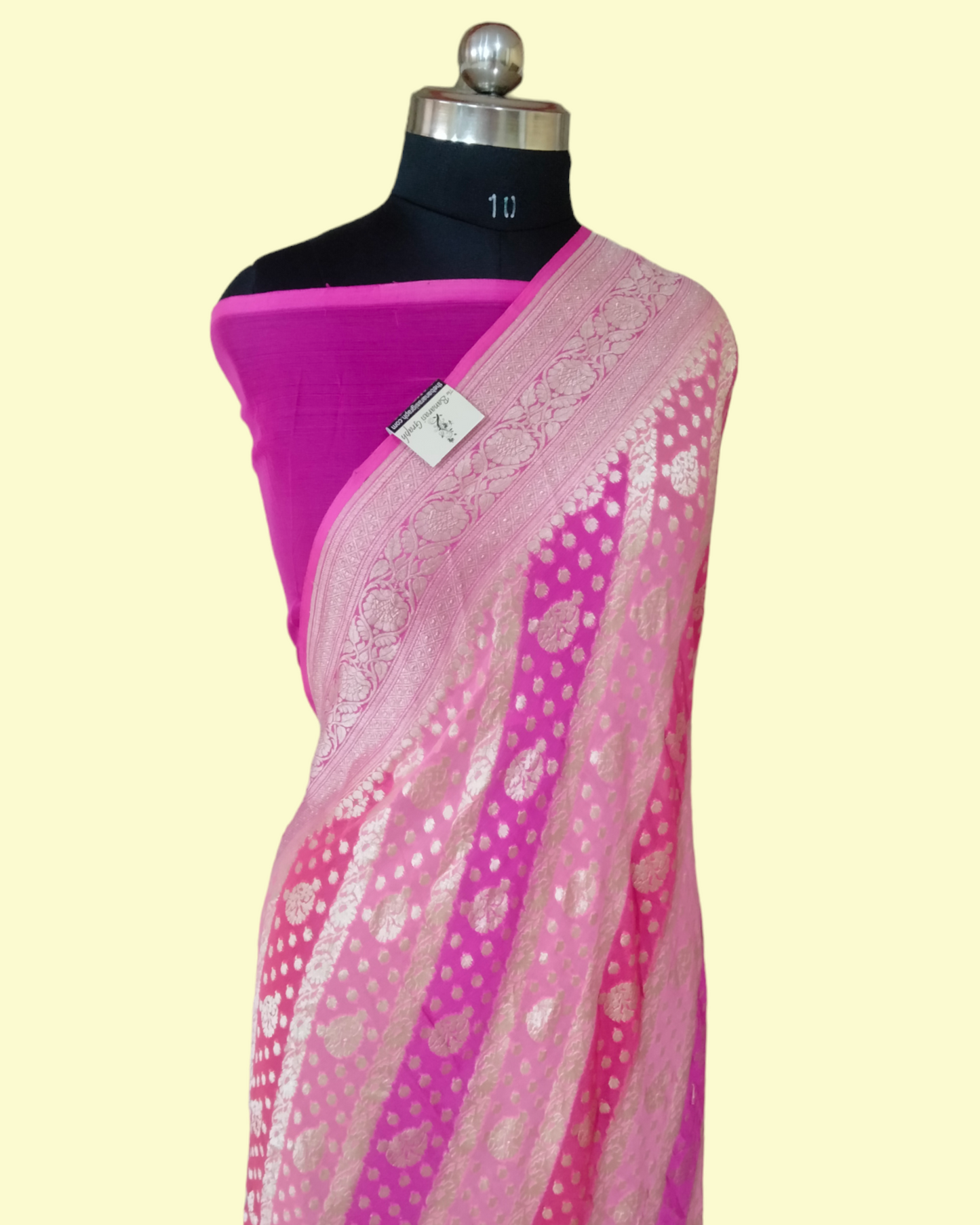 Pure Chiffon Georgette Water Zari - Banarasi Saree