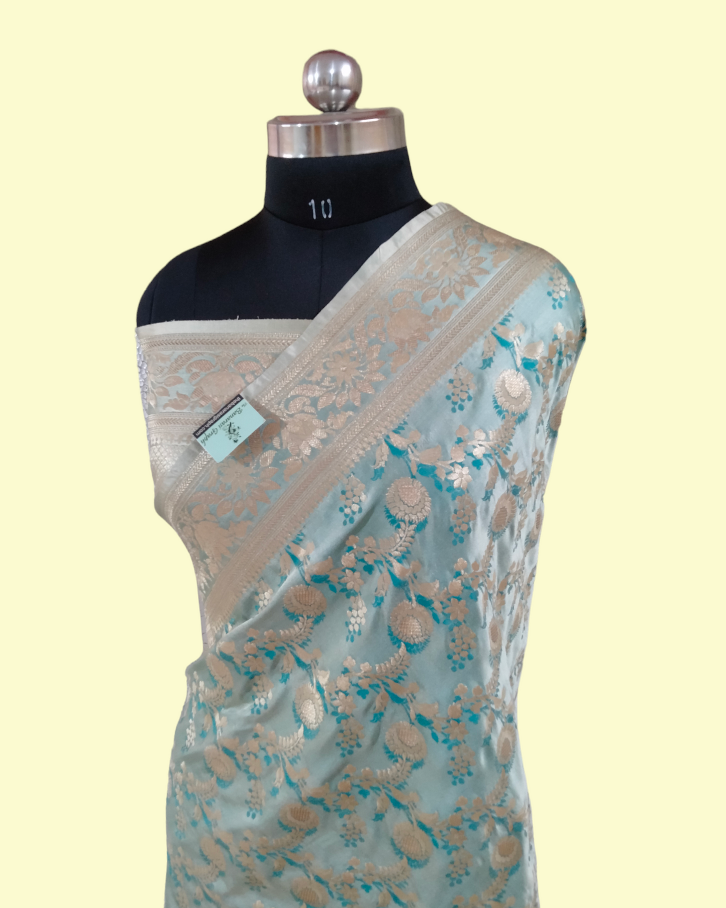 Pure Satin Katan Silk Banarasi Saree - All over Jaal Work