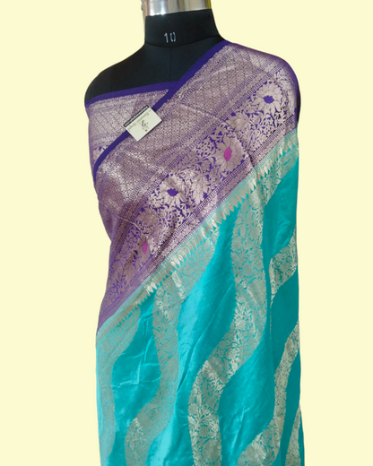 Pure Chiniya Silk  Banarasi Saree