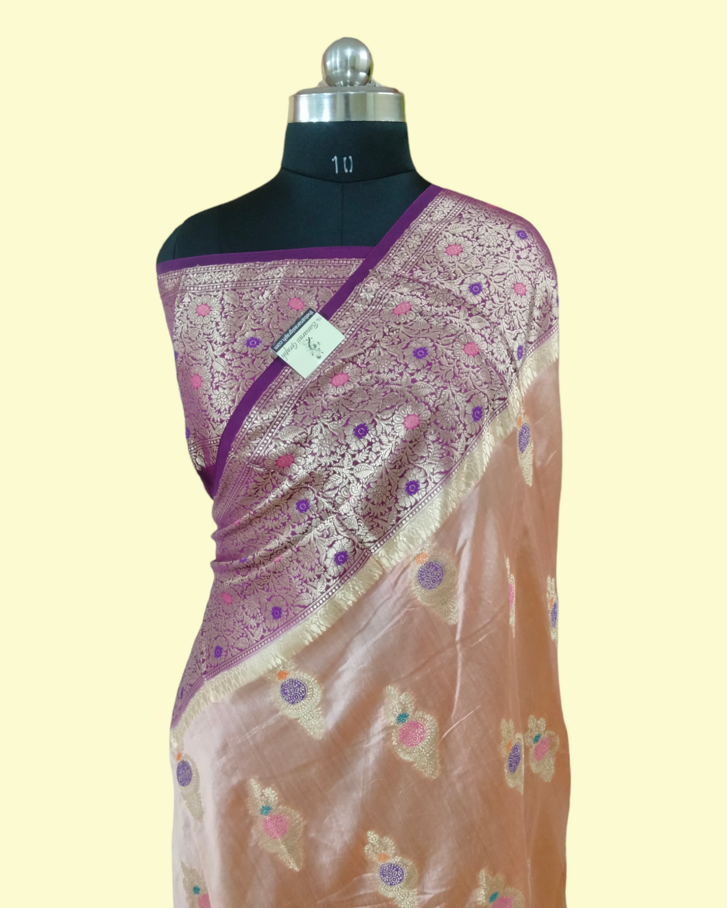 Pure Chiniya Silk Tilfi Meenakari - Banarasi Saree