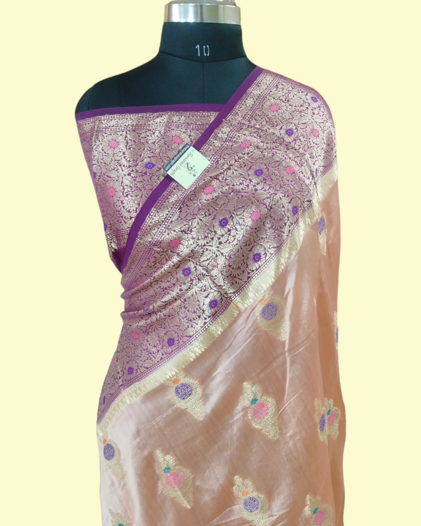 Pure Chiniya Silk Tilfi Meenakari - Banarasi Saree