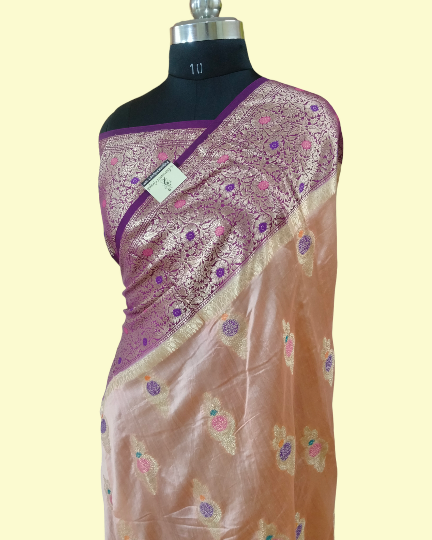 Pure Chiniya Silk Tilfi Meenakari - Banarasi Saree