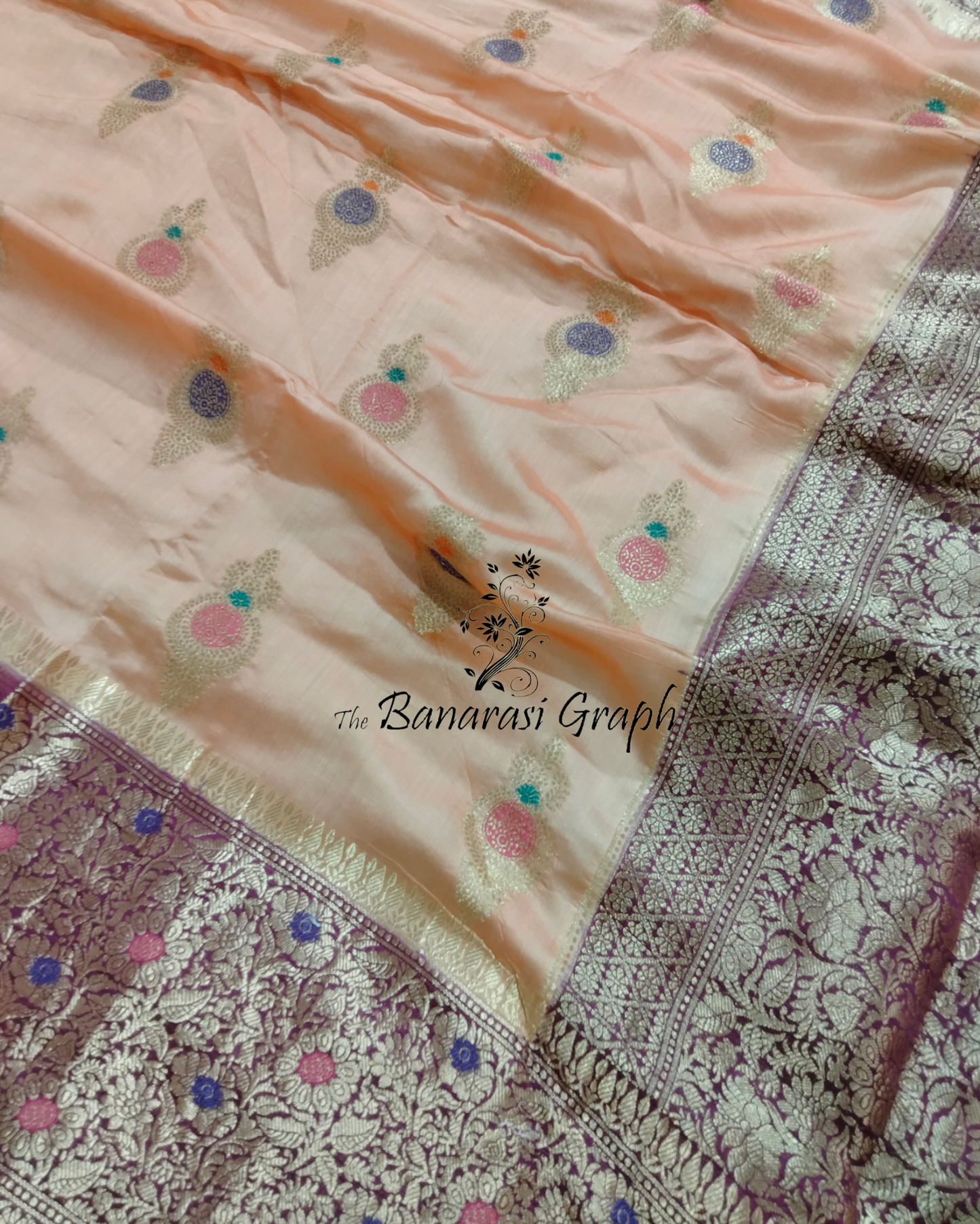 Pure Chiniya Silk Tilfi Meenakari - Banarasi Saree