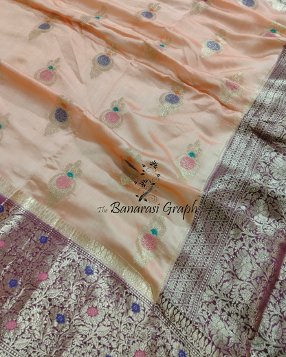 Pure Chiniya Silk Tilfi Meenakari - Banarasi Saree