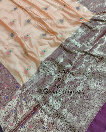 Pure Chiniya Silk Tilfi Meenakari - Banarasi Saree