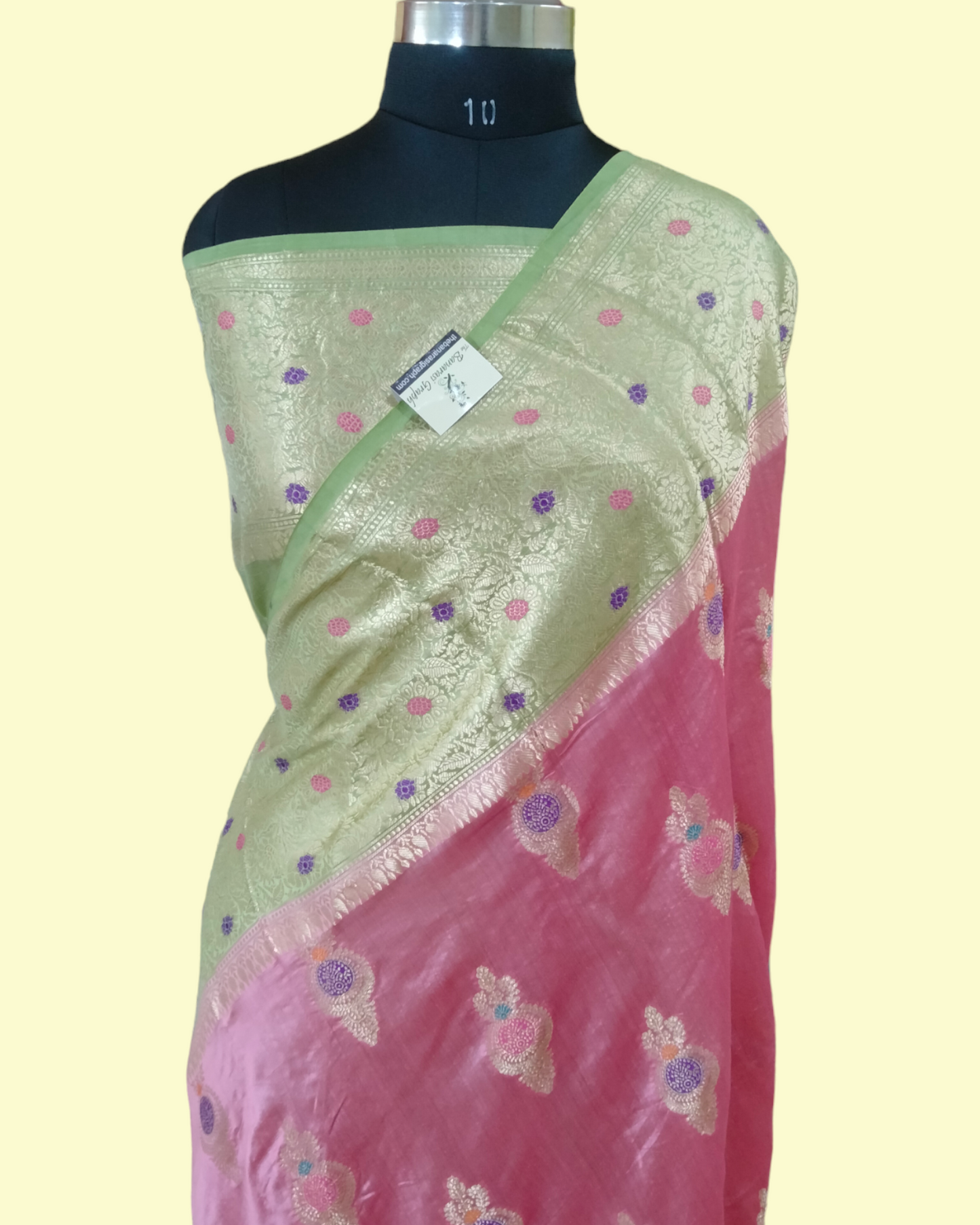 Pure Chiniya Silk Tilfi Meenakari - Banarasi Saree