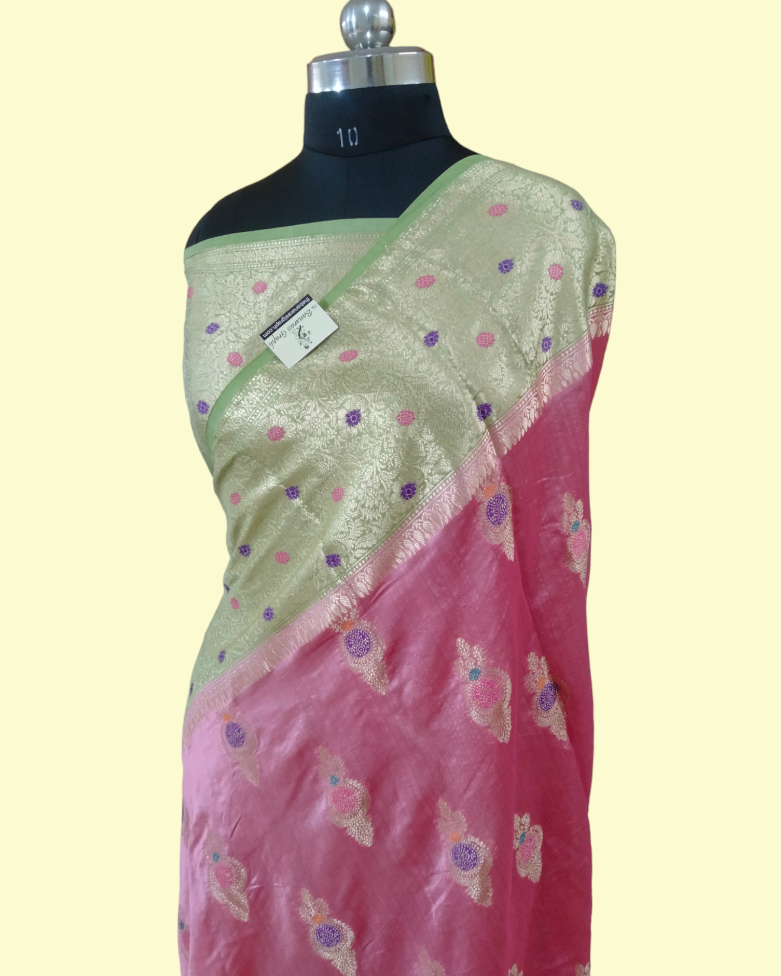 Pure Chiniya Silk Tilfi Meenakari - Banarasi Saree
