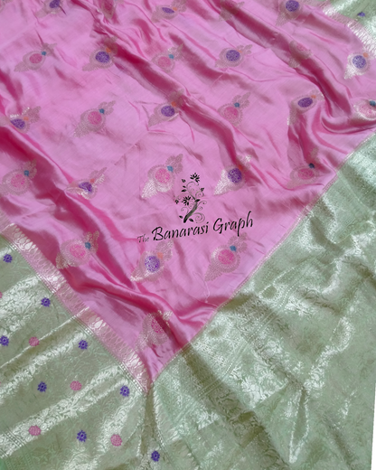 Pure Chiniya Silk Tilfi Meenakari - Banarasi Saree