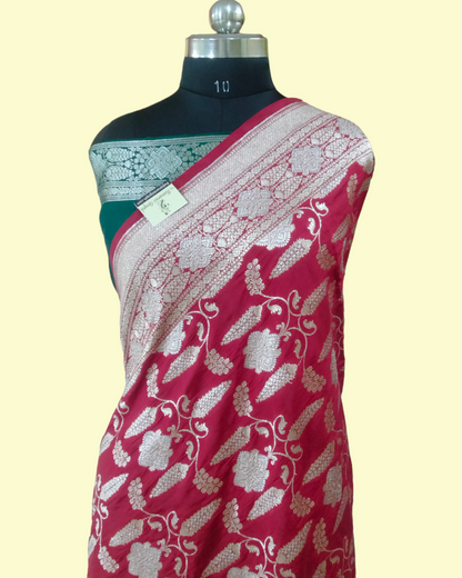 Pure Chiniya Silk Sona Roopa - Banarasi Saree