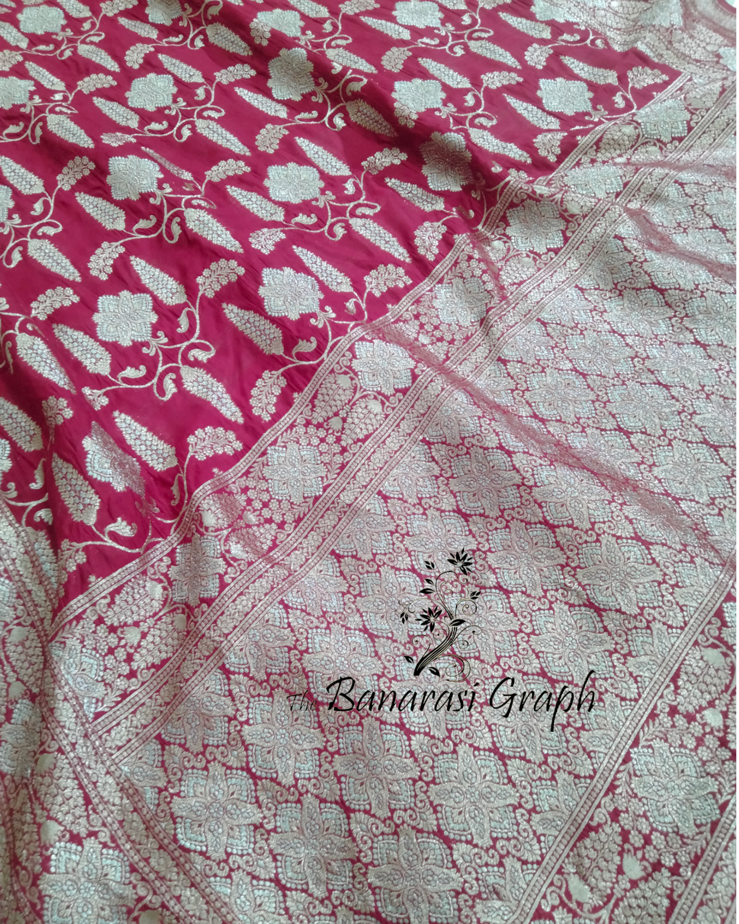 Pure Chiniya Silk Sona Roopa - Banarasi Saree