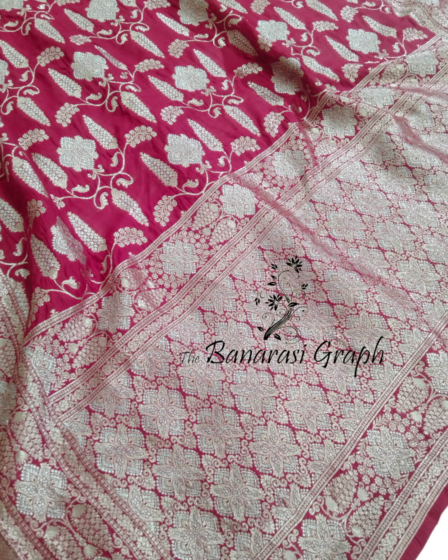 Pure Chiniya Silk Sona Roopa - Banarasi Saree