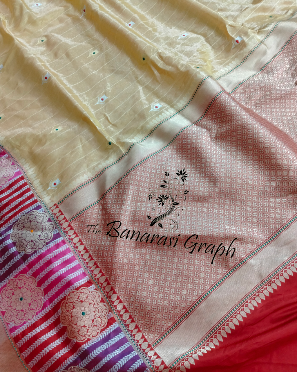 Pure Tissue Handloom Silk  Kadhua Motifs Sona Roopa With Meenakari - Katan Border Banarasi Saree