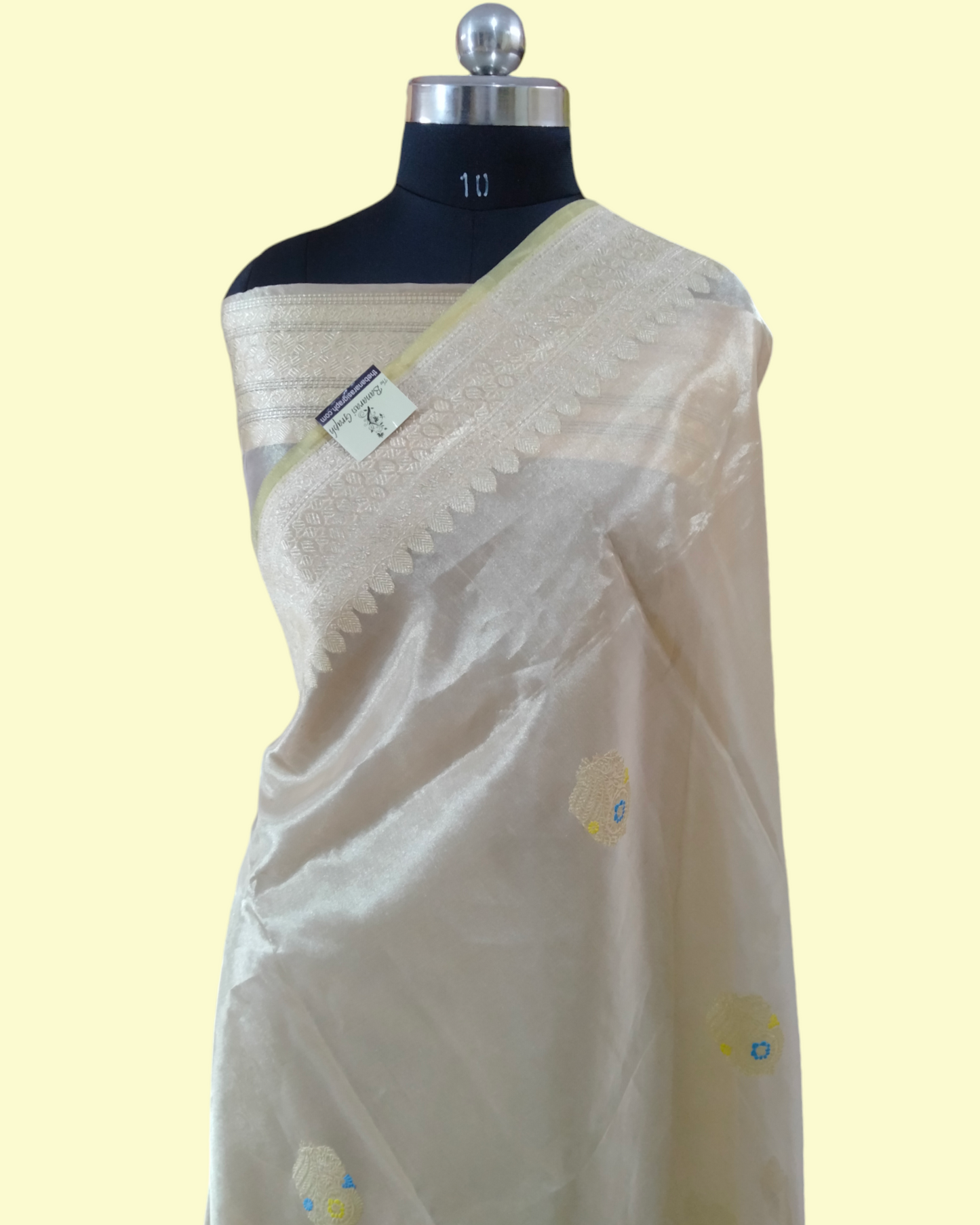 Pure Tissue kadhua Work - Handloom Alfi Meenakari Banarasi Saree