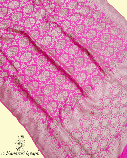 Pure Katan Handloom Silk - All Over Jaal Work Tilfi Meenakari Banarasi Saree