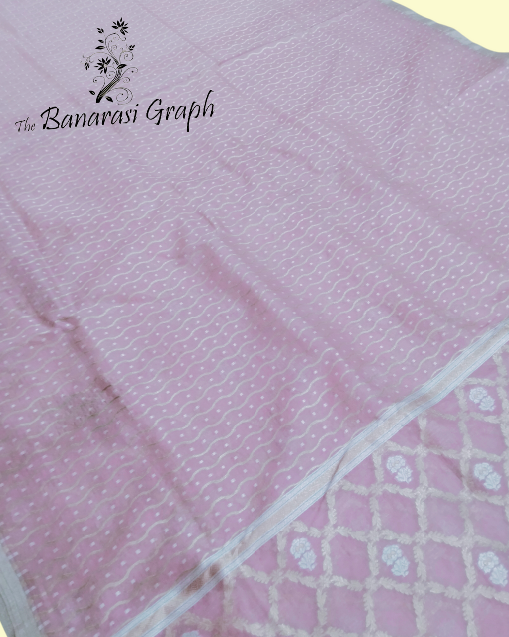 Baby Pink Pure Moonga Silk - Banarasi Saree