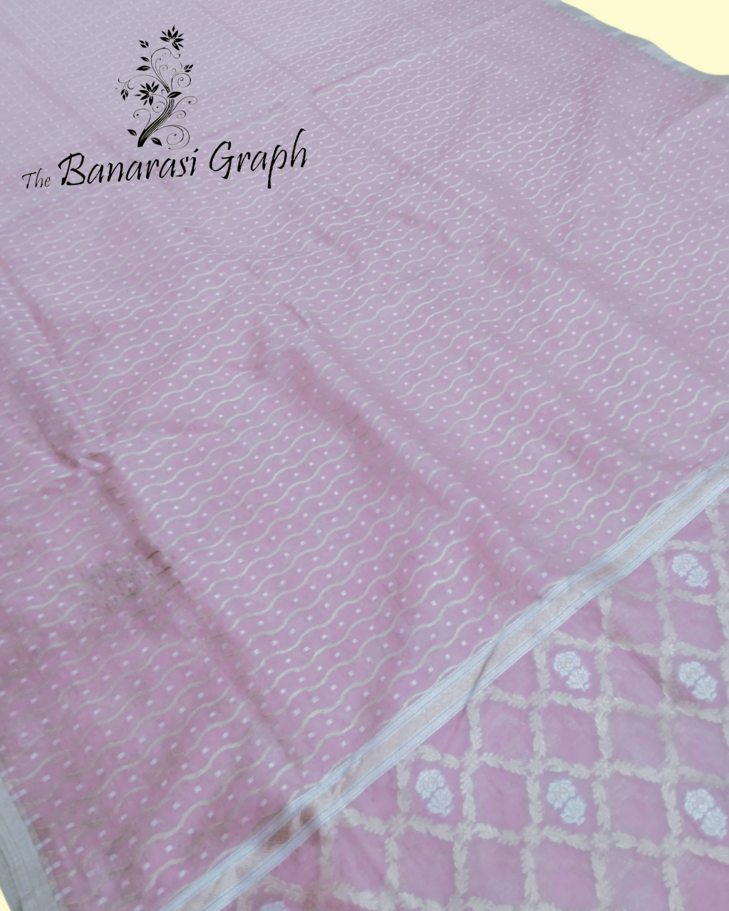 Baby Pink Pure Moonga Silk - Banarasi Saree