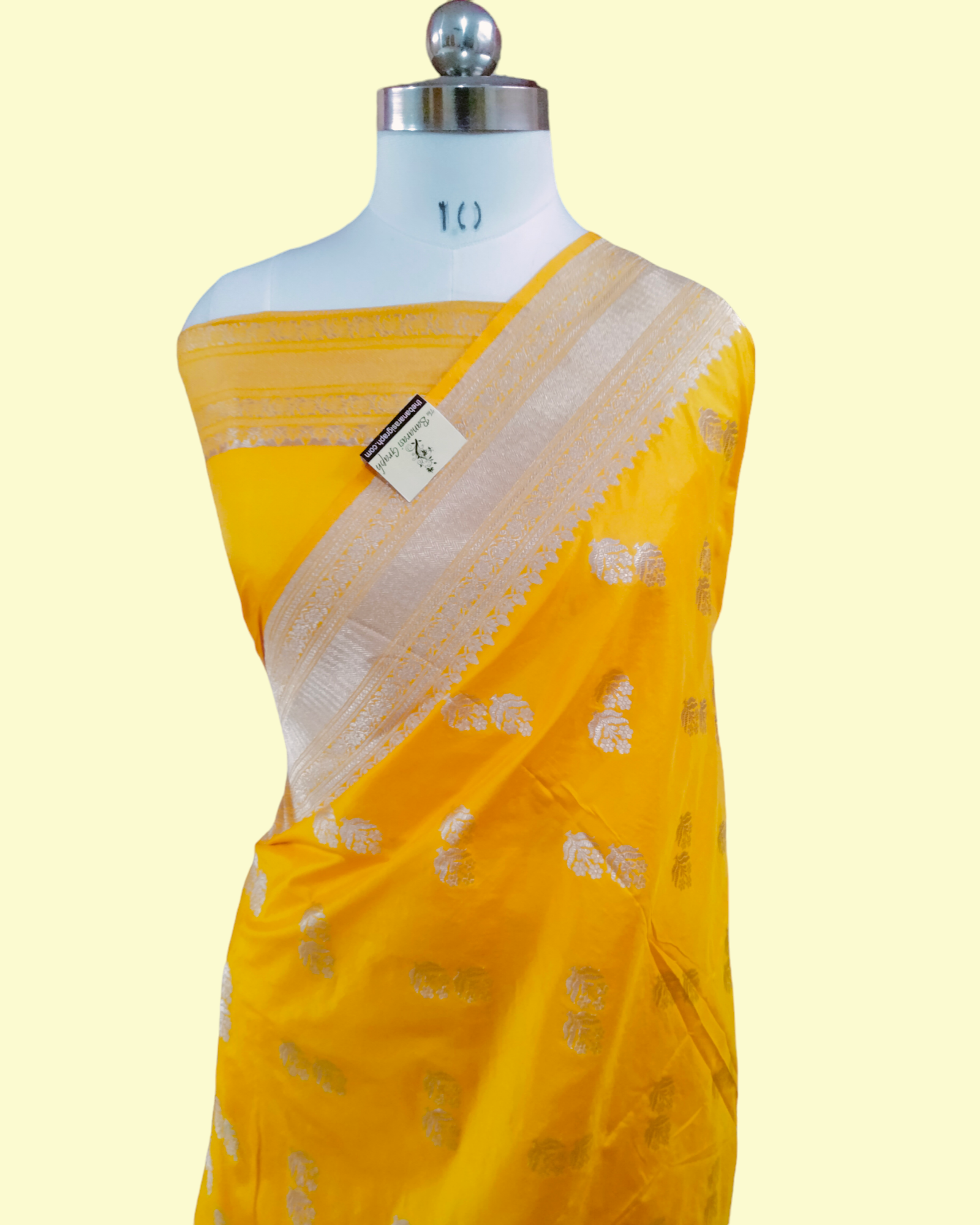 Yellow Pure Katan Handloom Silk - Banarasi Saree