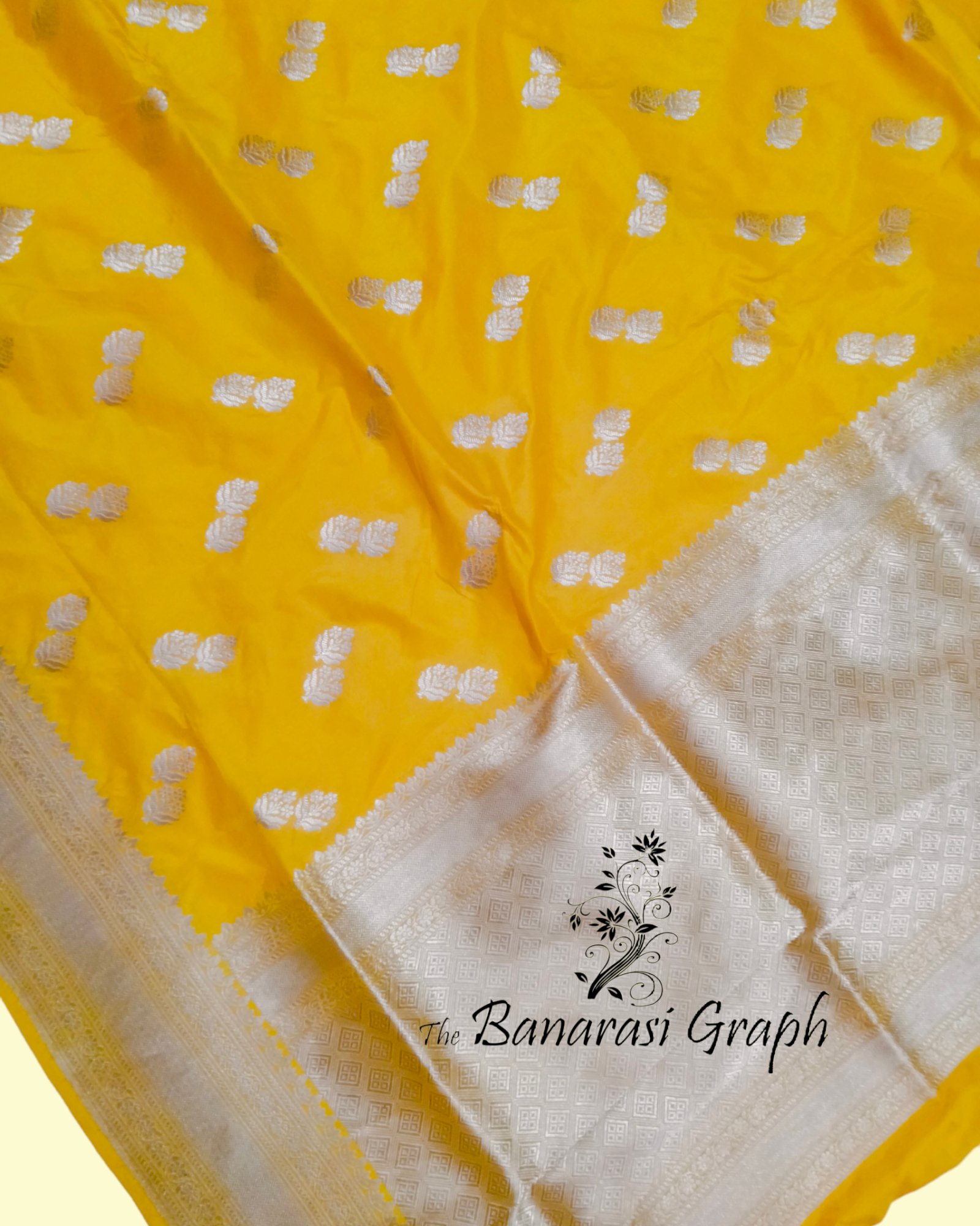 Yellow Pure Katan Handloom Silk - Banarasi Saree