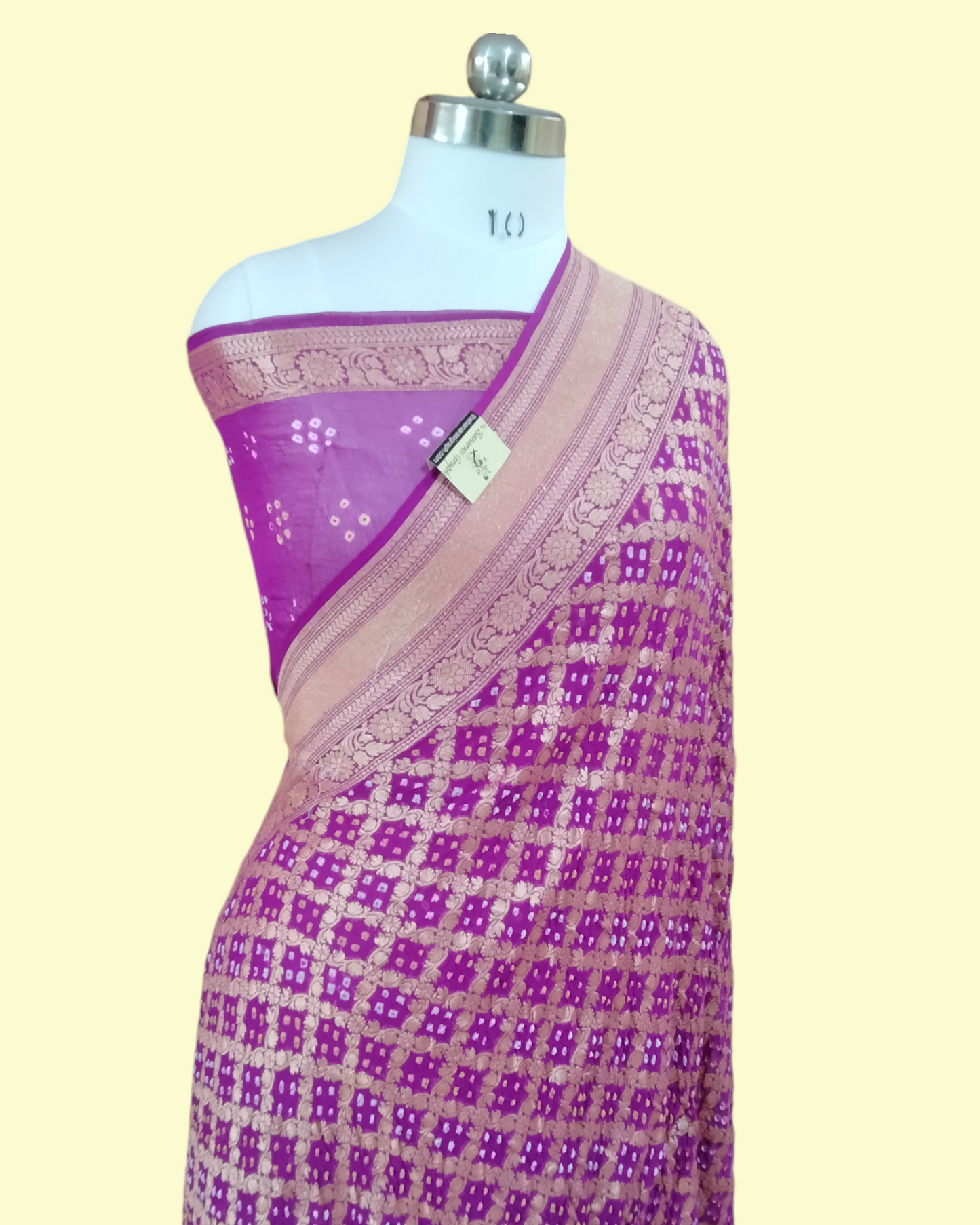 Pure Georgette Bandhani - Banarasi Saree