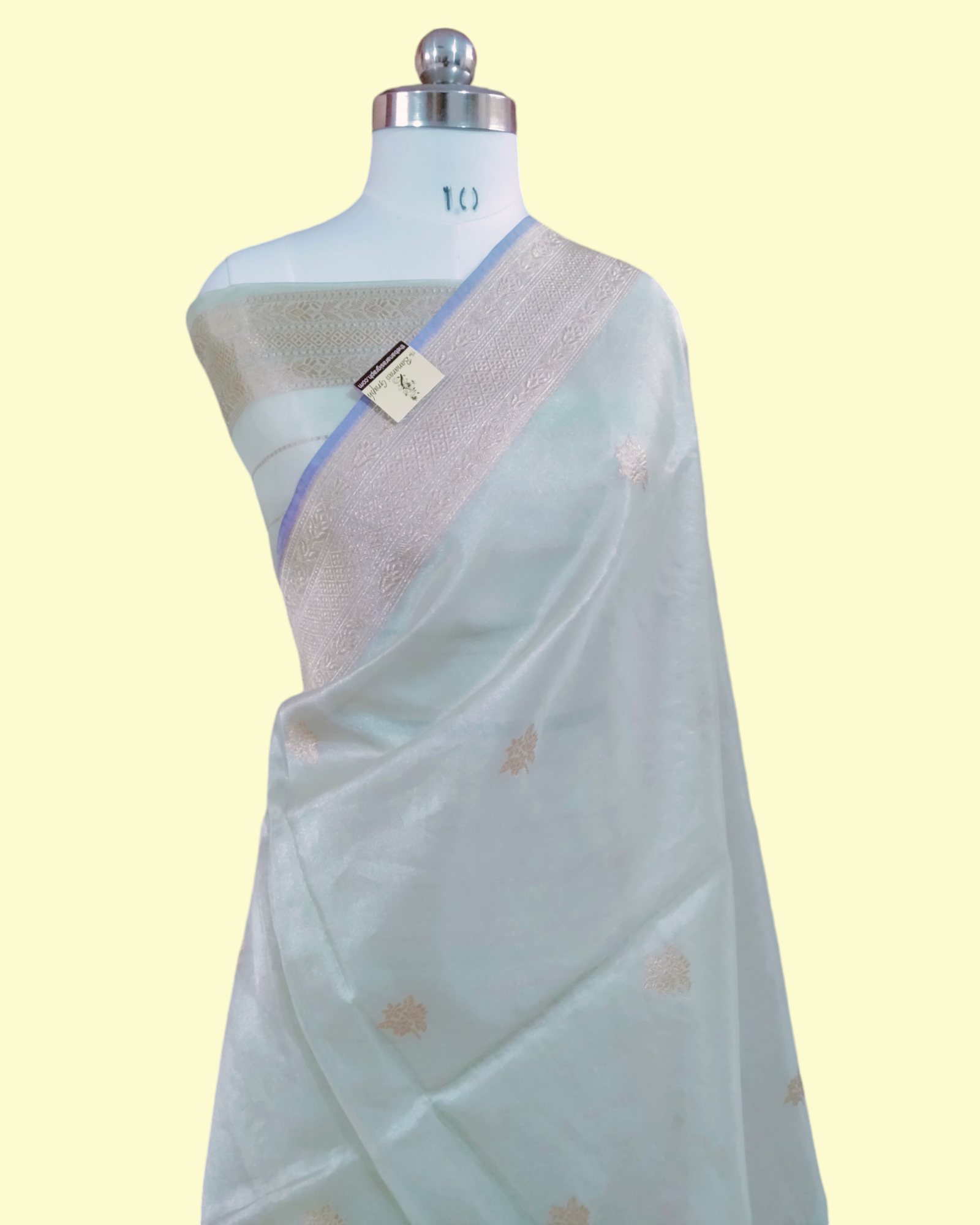 Pure Tissue Kadhua Motifs - Handloom Meenakari Banarasi Saree