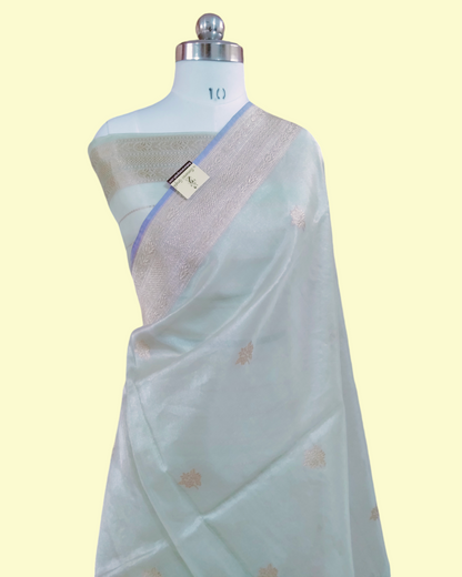 Pure Tissue Kadhua - Handloom Alfi Meenakari Banarasi Saree