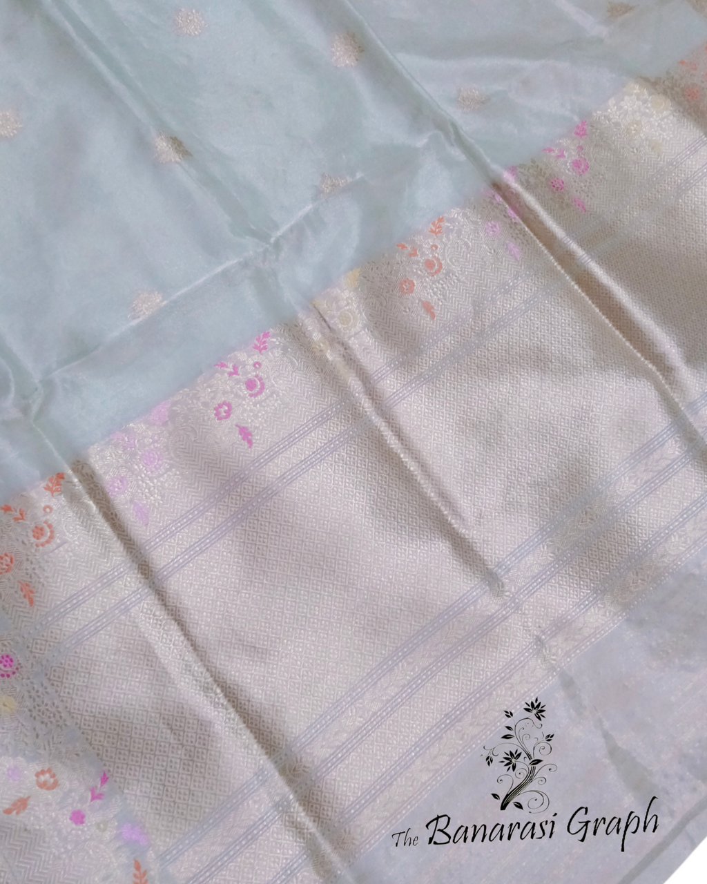 Pure Tissue Kadhua Motifs - Handloom Meenakari Banarasi Saree