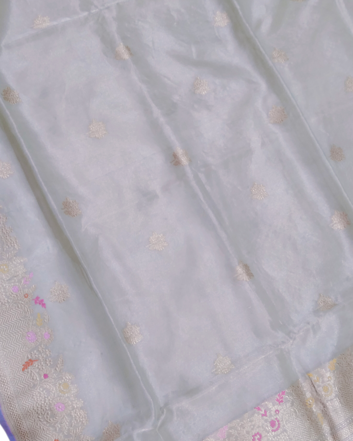 Pure Tissue Kadhua - Handloom Alfi Meenakari Banarasi Saree