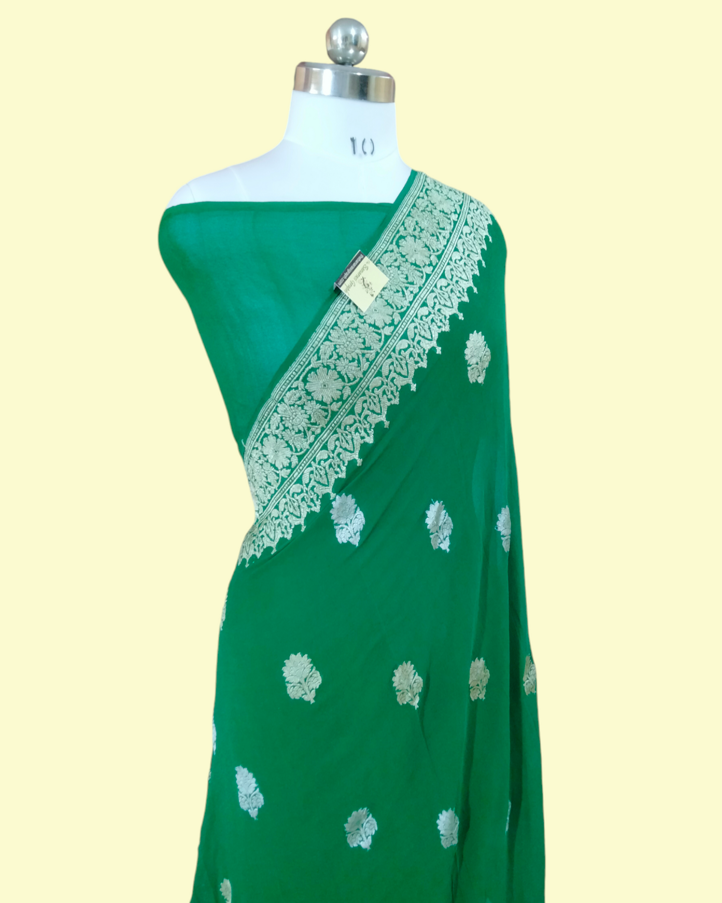 Pure Khaddi Chiffon Sona Roopa Banarasi Saree