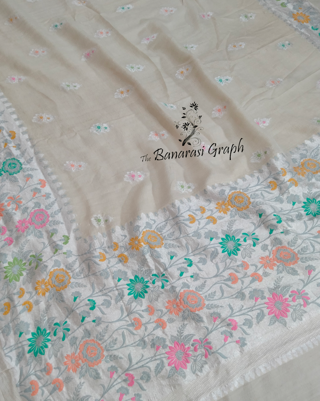 Pure Tussar Silk with Meenakari - Banarasi Saree